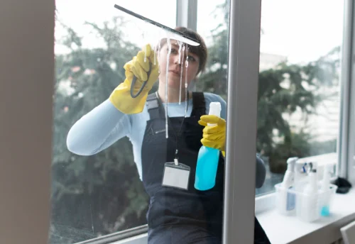 Nettoyage de vitres intérieures et extérieures à Château-l'Évêque